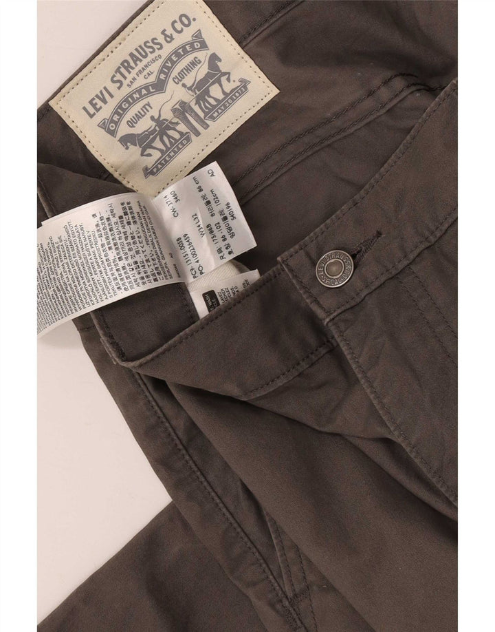 Мужские прямые брюки чинос Levi's W34 L32 серые, хлопковые