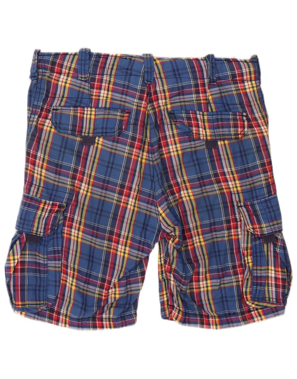 Мужские шорты карго Jack & Jones Medium W34, синие в клетку, хлопок