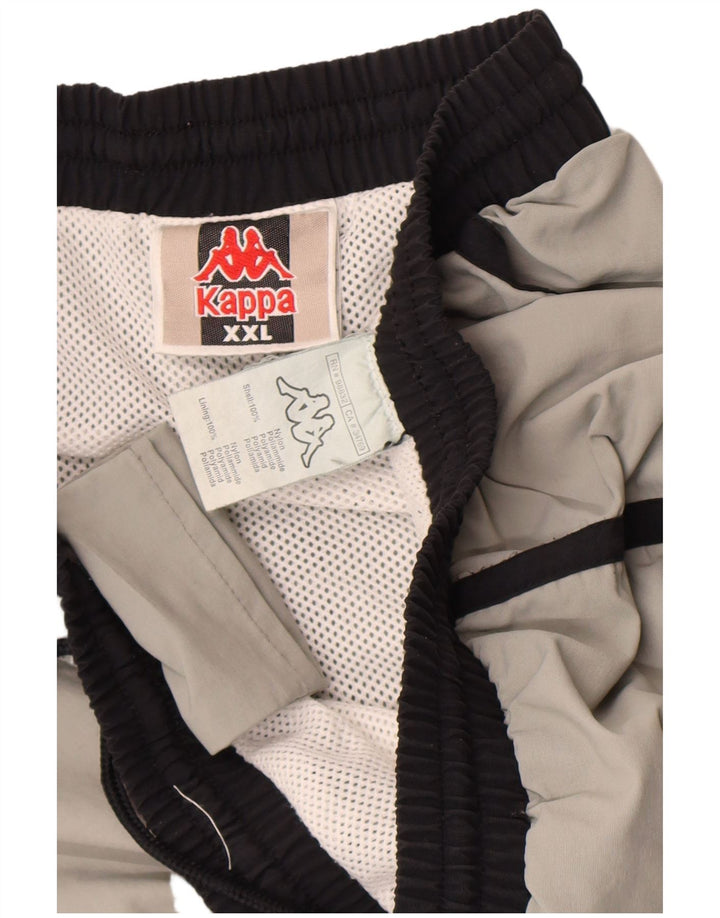 Мужские шорты для плавания Kappa 2XL, серые, нейлоновые с цветными блоками