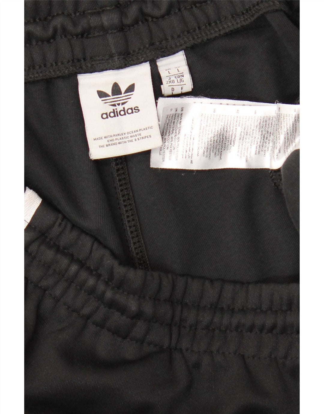 Adidas Мужские спортивные брюки Джоггеры Большой черный полиэстер