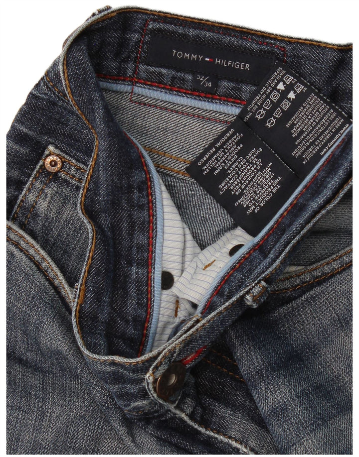 Мужские прямые джинсы Tommy Hilfiger W32 L34 синие, хлопок