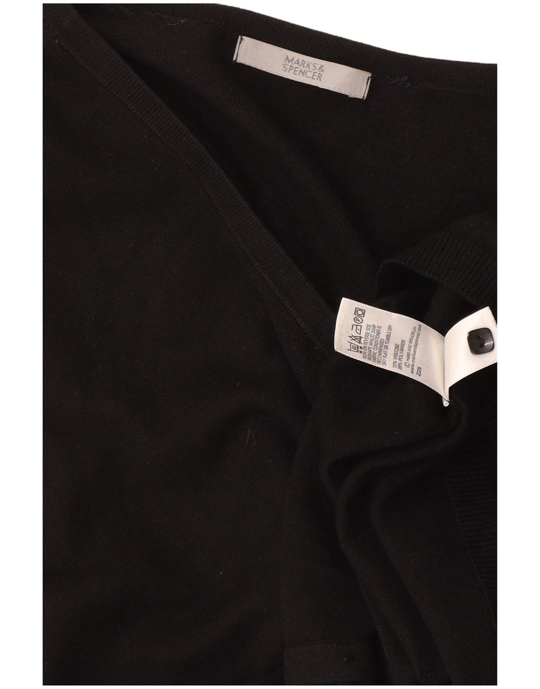 Женский кардиган Marks & Spencer UK 14, средний черный, вискоза