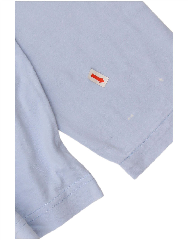 Женский топ Champion с длинным рукавом и рисунком, Великобритания, синий хлопок 18 XL