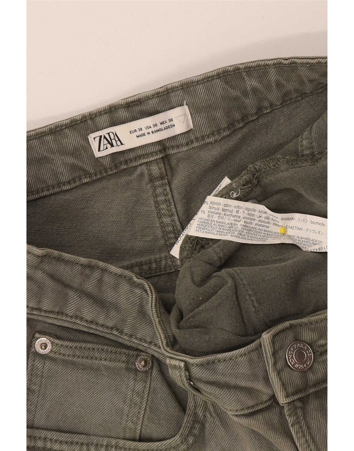 Мужские джинсовые шорты Zara EU 38 Small W30 Хаки Хлопок