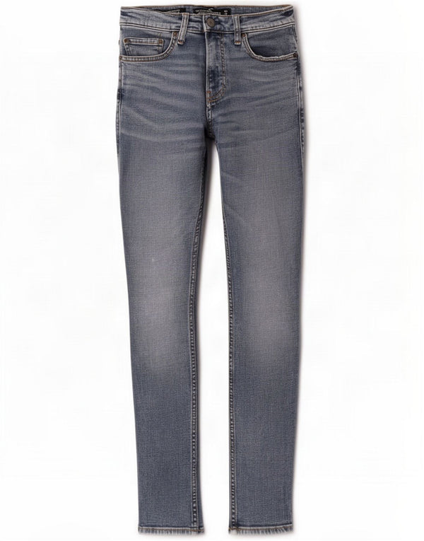 Женские джинсы скинни стрейч Extreme Skinny Hollister W29 L30, синий хлопок