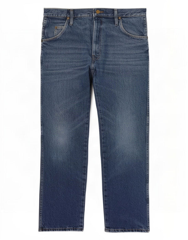 Мужские прямые джинсы Wrangler W32 L30 синие, хлопок