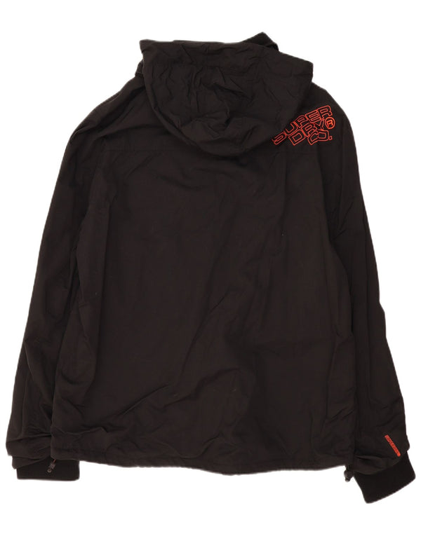 SUPERDRY Мужская ветровка с капюшоном UK 46 3XL Черный