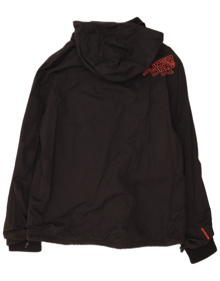 SUPERDRY Мужская ветровка с капюшоном UK 46 3XL Черный