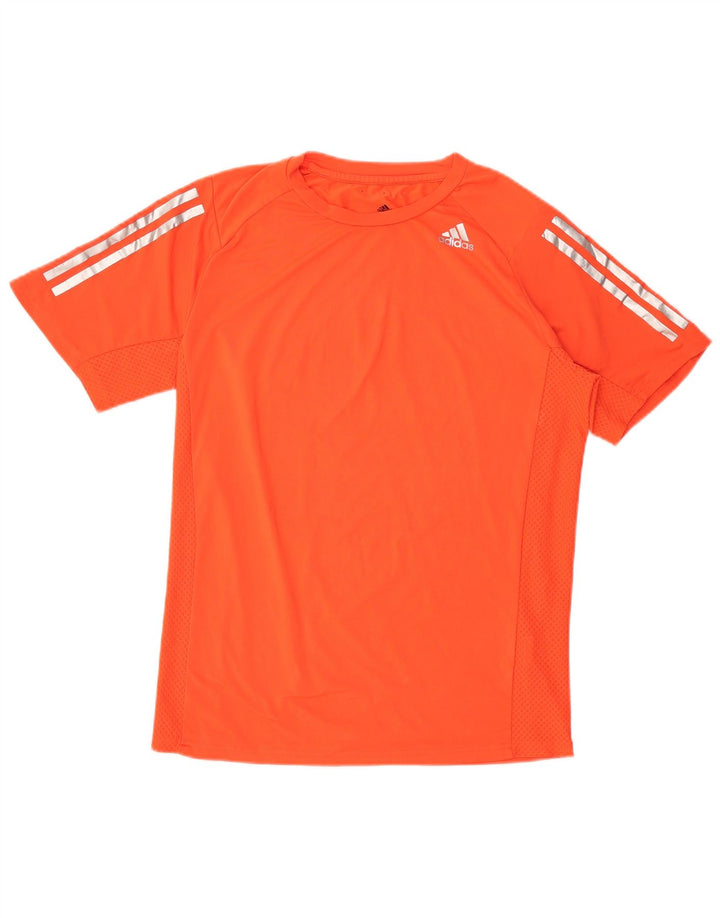 Мужская футболка Adidas Climacool с графическим рисунком, маленький оранжевый полиэстер