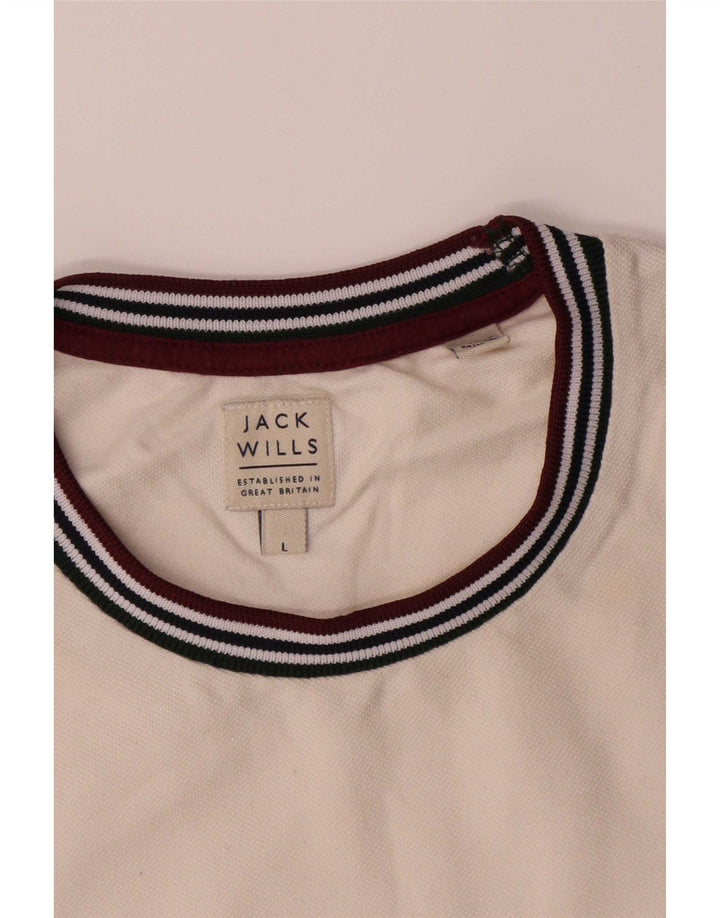 Мужская футболка Jack Wills, большой белый хлопок