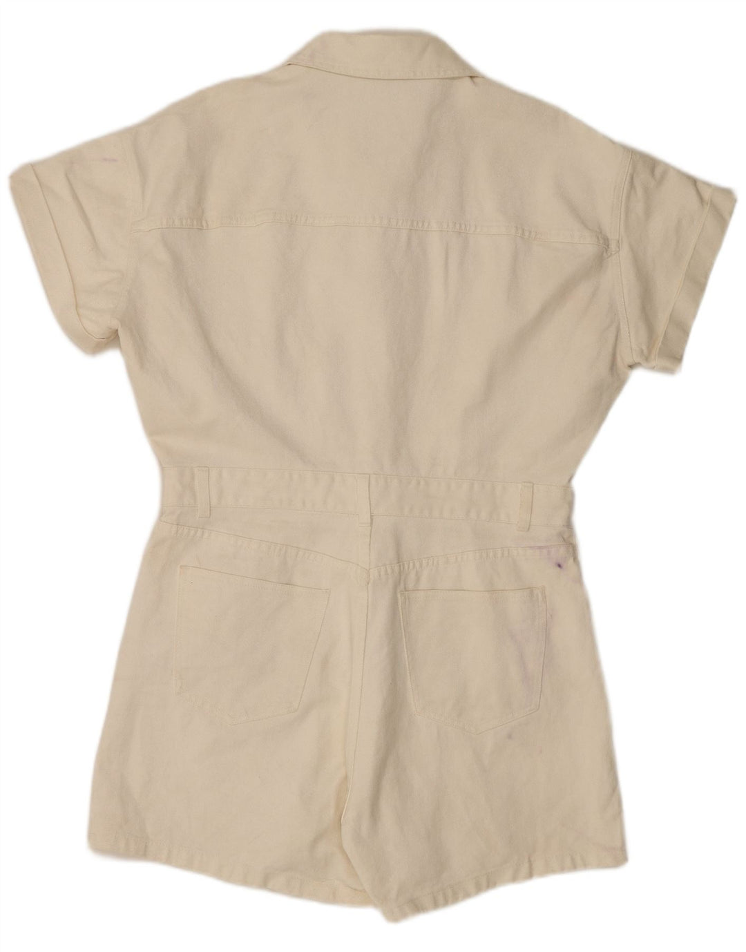 Женский джинсовый комбинезон Zara UK 20 2XL, белый хлопок