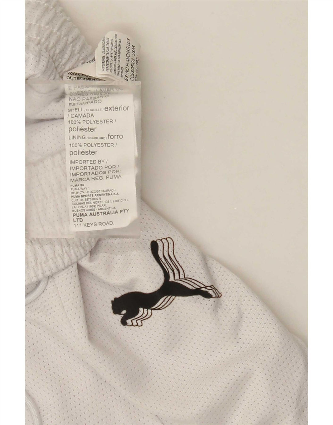 Женские спортивные шорты Puma UK 8, маленькие белые из полиэстера