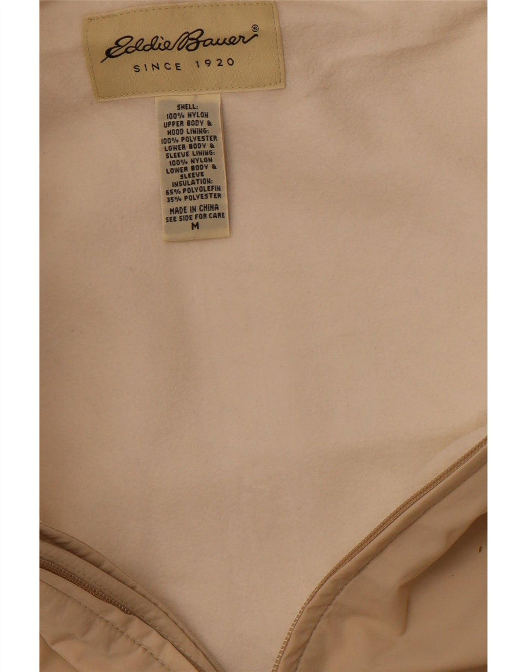 Мужская ветровка с капюшоном EDDIE BAUER UK 38, средний бежевый нейлон