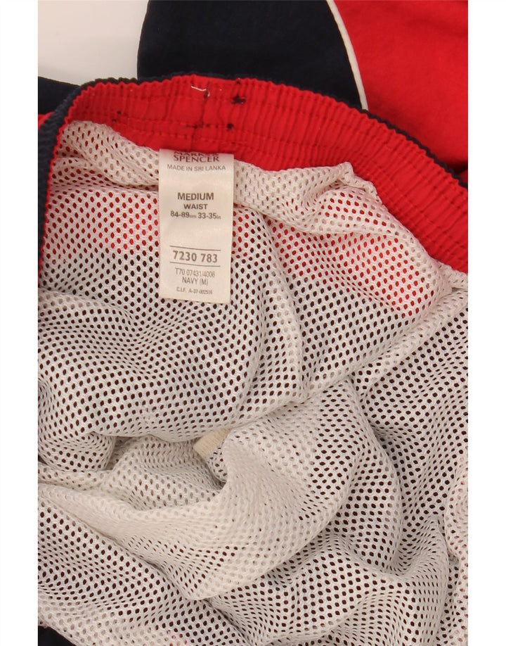 Мужские шорты для плавания MARKS & SPENCER, средний темно-синий, цветной блок