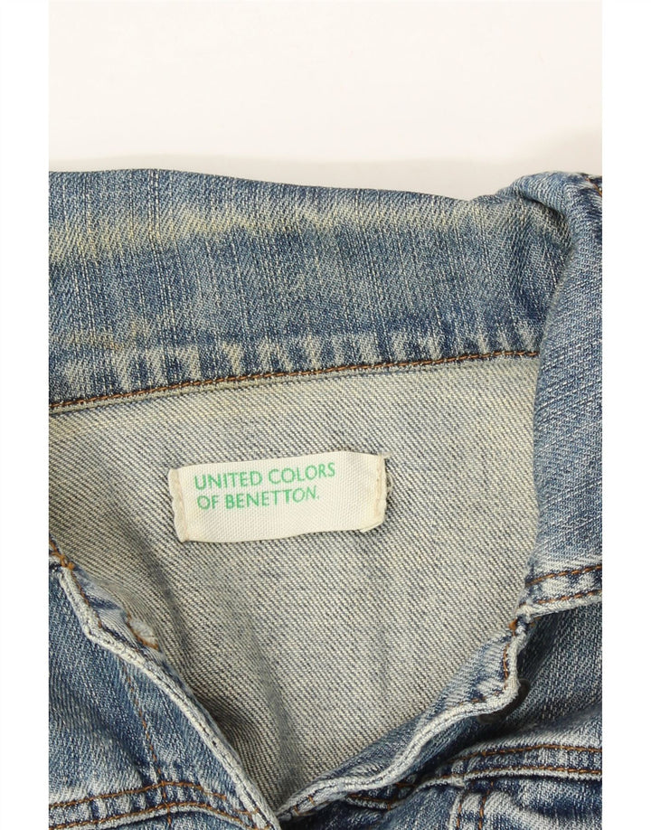 BENETTON Womens Denim Jacket UK 14 Medium Blue Vintage Benetton and Second-Hand Benetton from Messina Hembry 