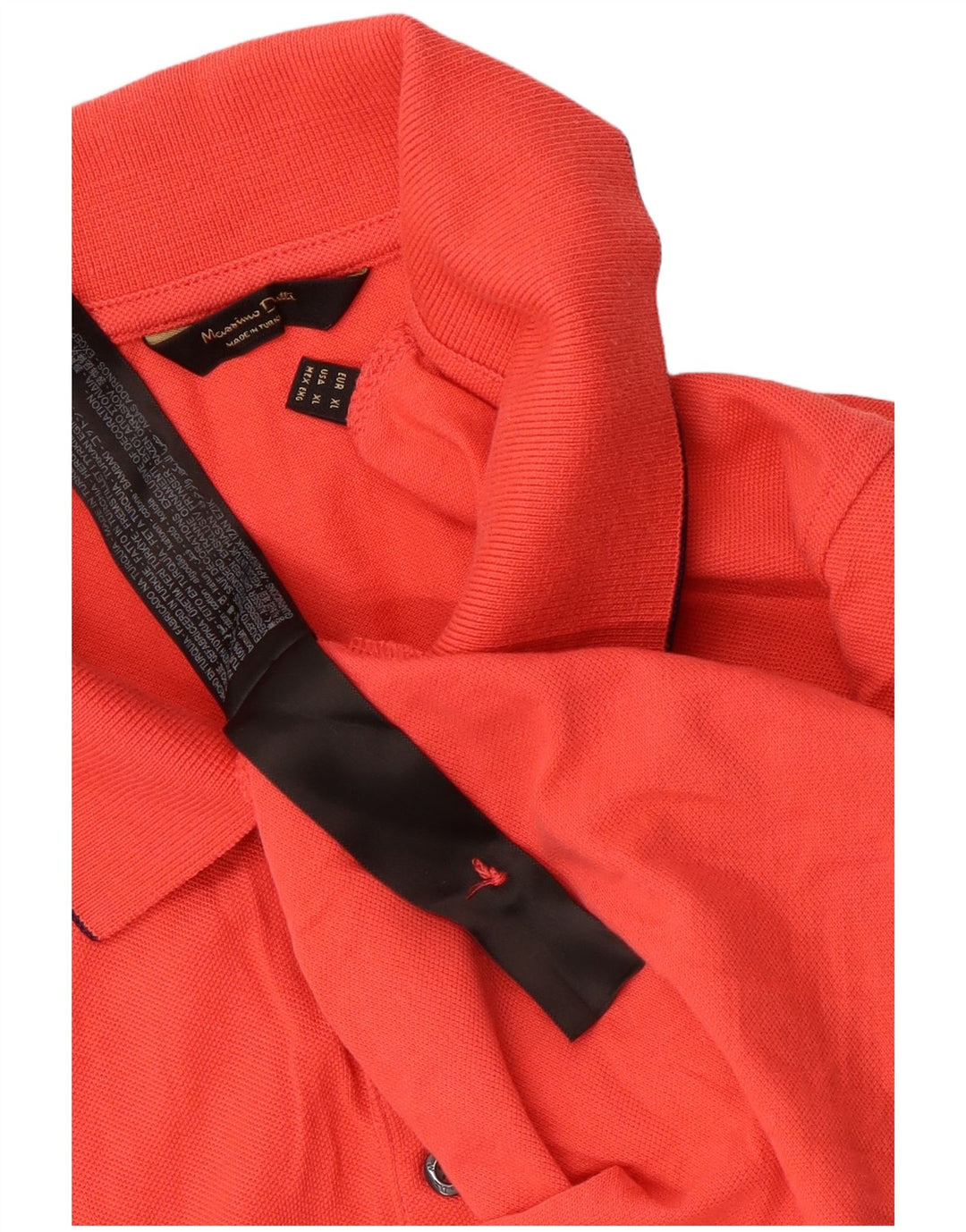 Мужская рубашка-поло Massimo Dutti XL, красный хлопок