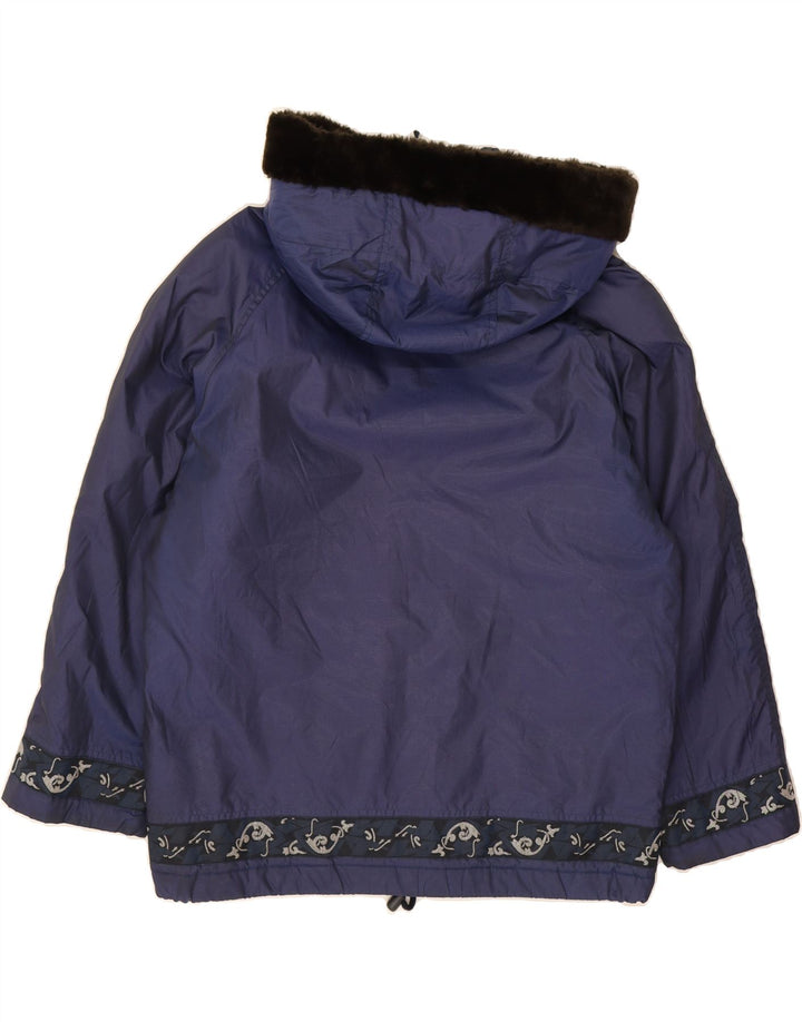 FILA Женская куртка-ветровка оверсайз с капюшоном IT 42 Medium Navy Blue