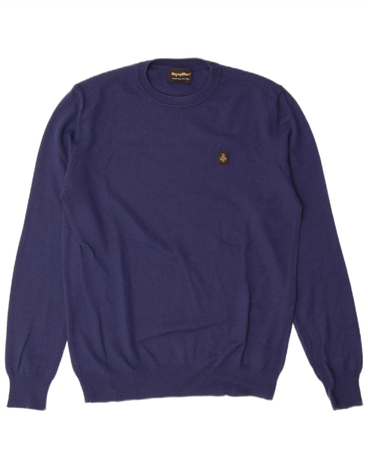 REFRIGIWEAR Свитер с круглым вырезом для мальчиков 15–16 лет, темно-синий, шерстяной