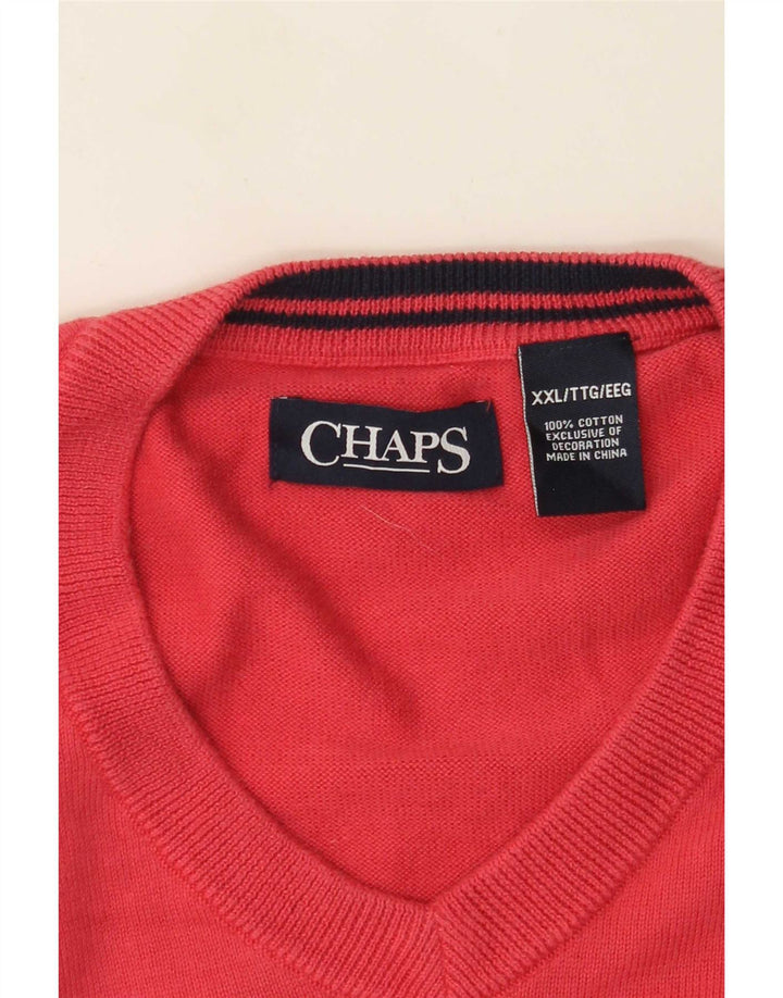 Мужская майка Chaps, майка 2XL, розовый хлопок