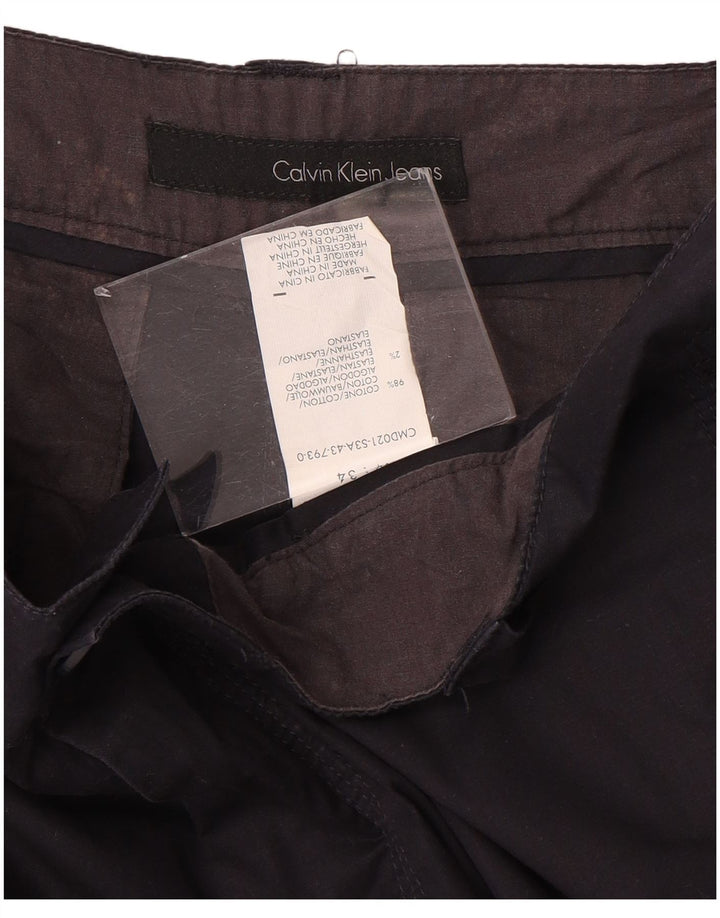 Мужские шорты-карго Calvin Klein W34, большие темно-синие, хлопок