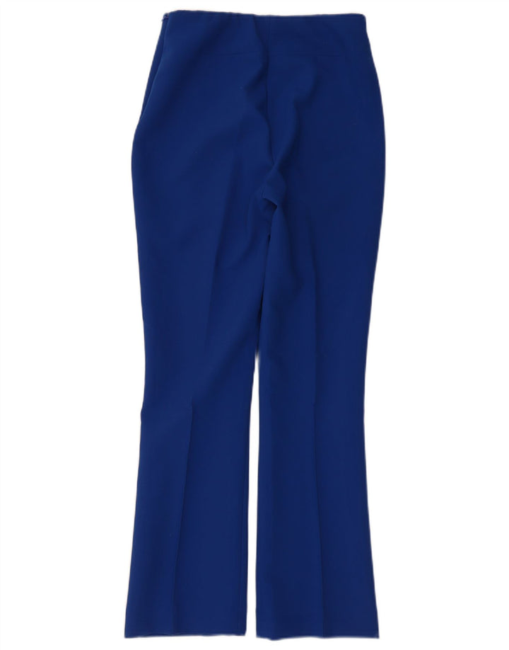 Женские повседневные брюки Zara Bootcut XS W24 L26 синие из полиэстера