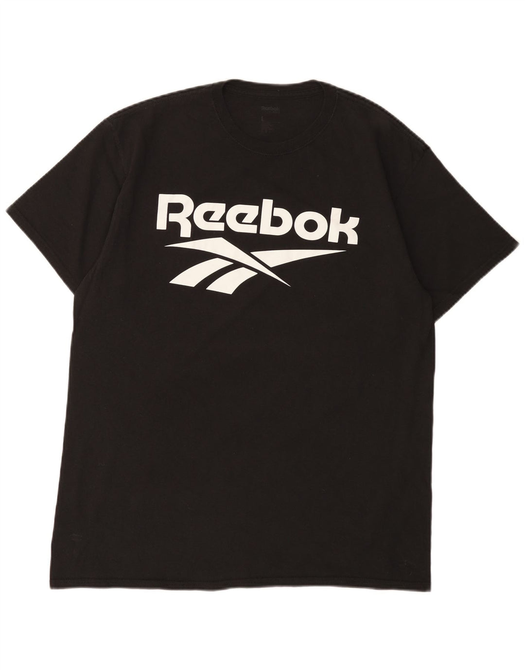 Мужская футболка с рисунком Reebok, большая черная