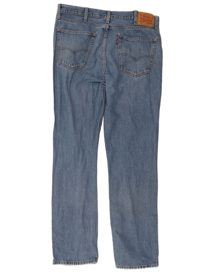 Мужские прямые джинсы Levi's 516 W28 L34 синие, хлопок