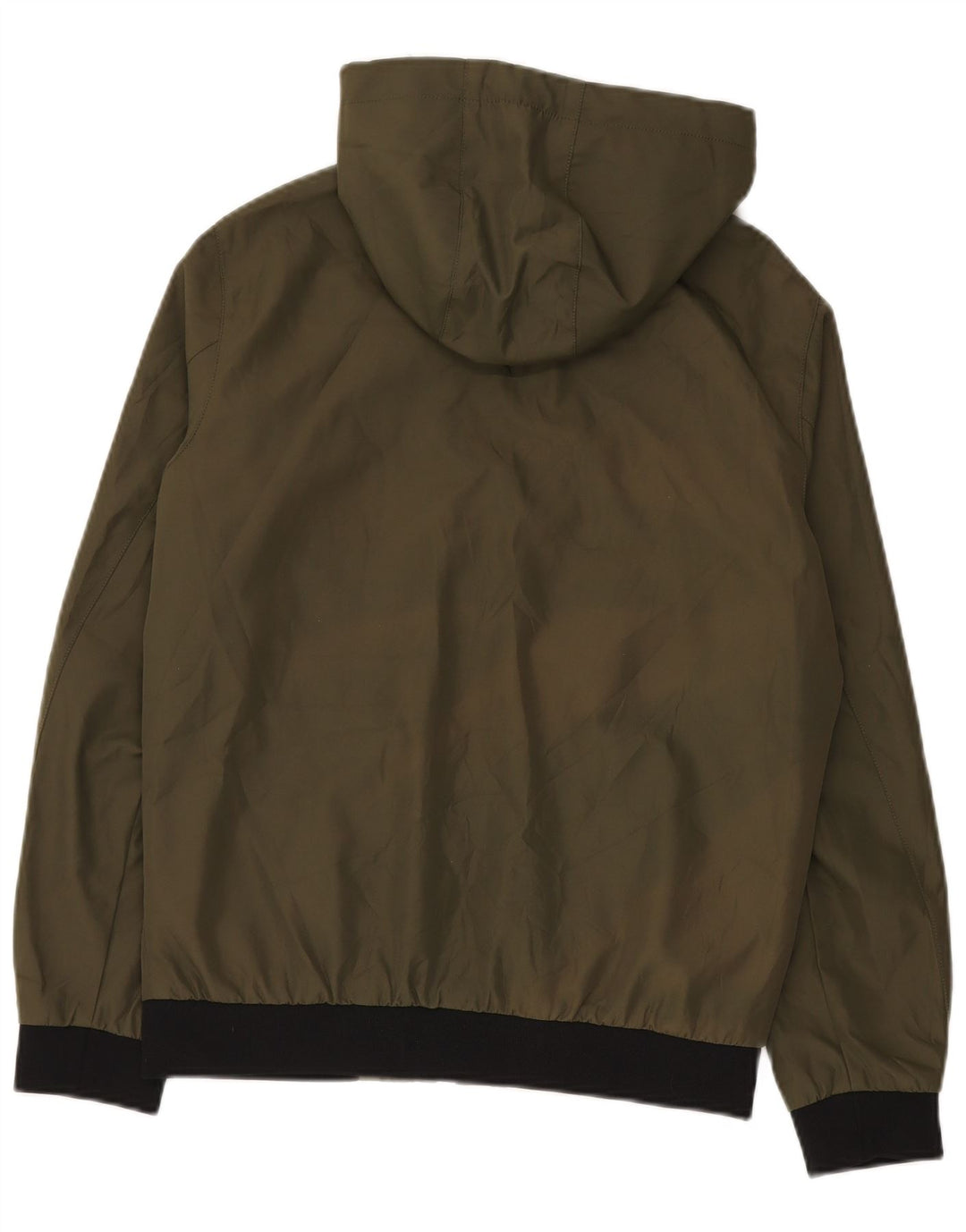 Мужская ветровка Jack & Jones с капюшоном UK 36, маленький цвет хаки, полиэстер