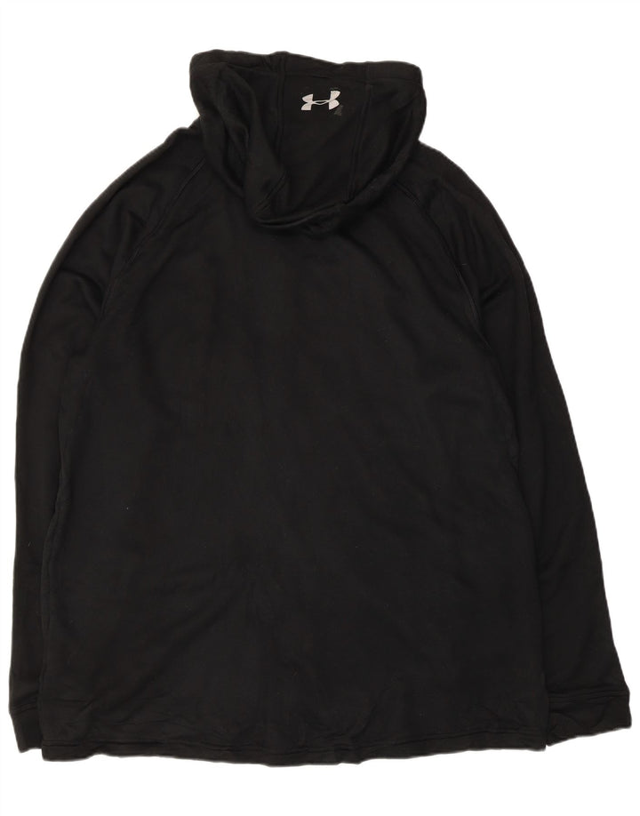 Мужской свитер с капюшоном на молнии Under Armour XL, черный полиэстер
