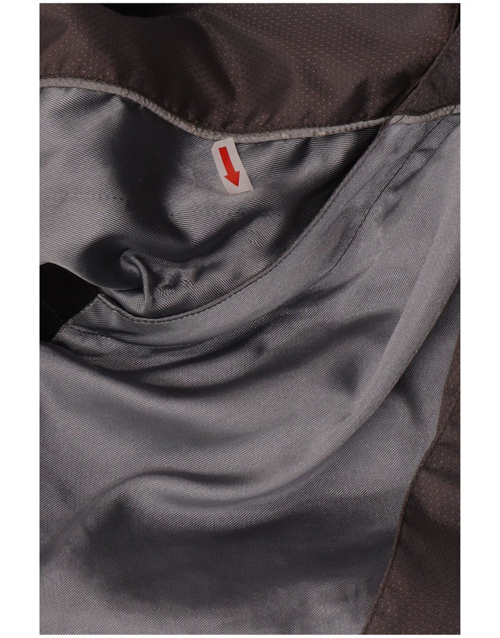 Мужская куртка-гонщик с графическим рисунком AXO UK 46 3XL, серая, полиамид с цветными блоками