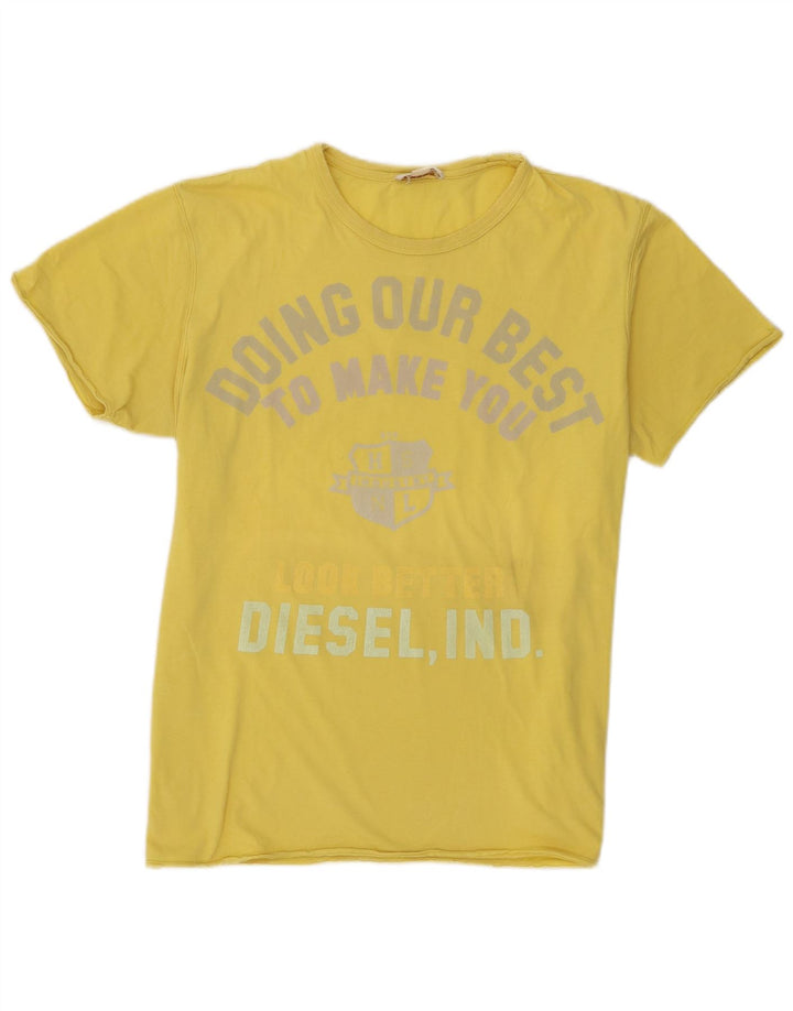 Diesel Мужская футболка с рисунком Top XL Желтый