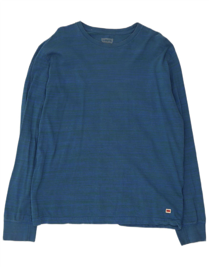 Мужской топ Levi's из хлопка с длинным рукавом, большая синяя полоска