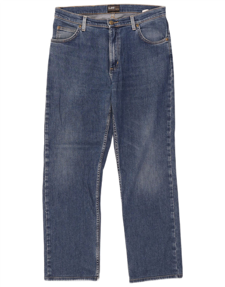 Мужские прямые джинсы Lee Brooklyn W34 L28, синий хлопок