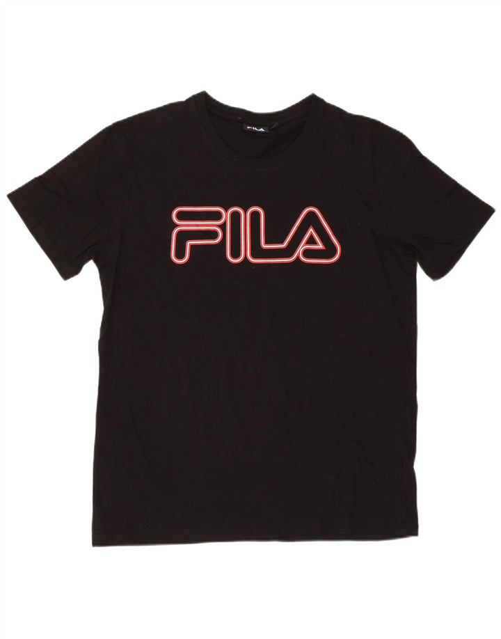 Мужская футболка с рисунком Fila Top XL, черная