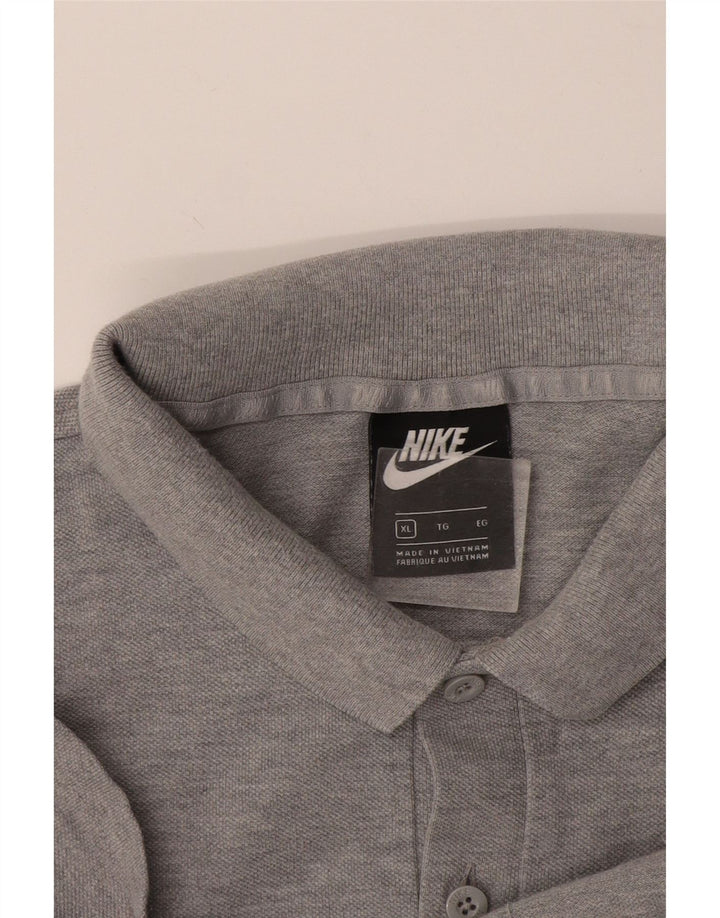 Мужская рубашка-поло Nike XL серая в крапинку