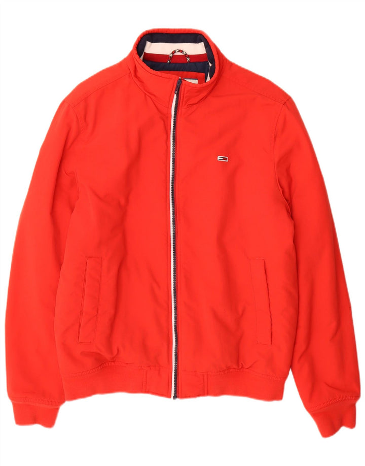 Мужской бомбер Tommy Hilfiger UK 36, маленький красный из полиамида