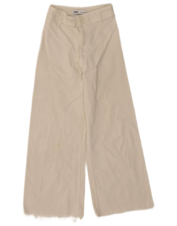 Женские прямые джинсы Zara The Marine с высокой посадкой EU 34 2XS W24 L24 Off White