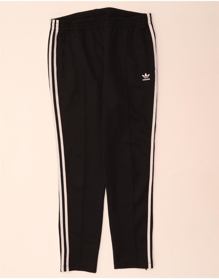 Женские спортивные брюки ADIDAS UK 12, средний черный, полиэстер