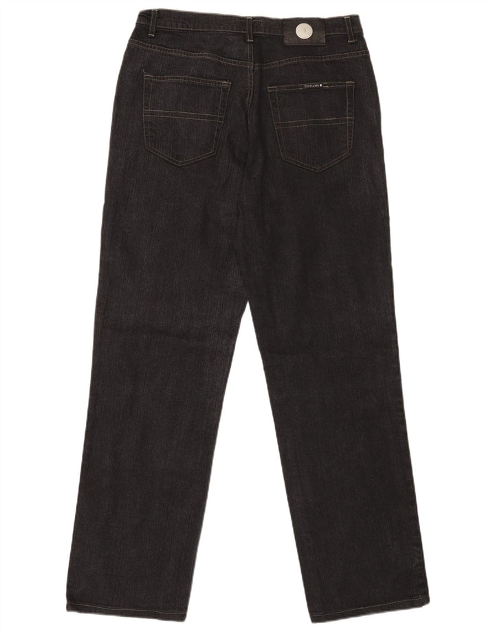 Мужские прямые джинсы TRUSSARDI W32 L30, черный хлопок