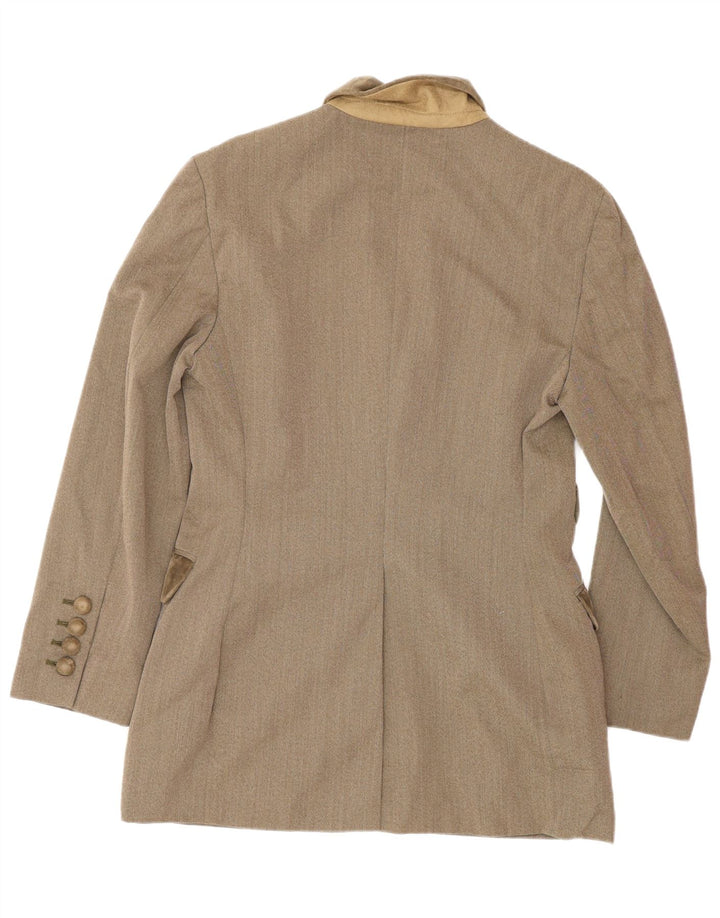 MOSCHINO Женский комплект из 2 предметов юбки с 3 пуговицами UK 12 Medium W28 Коричневый Классический