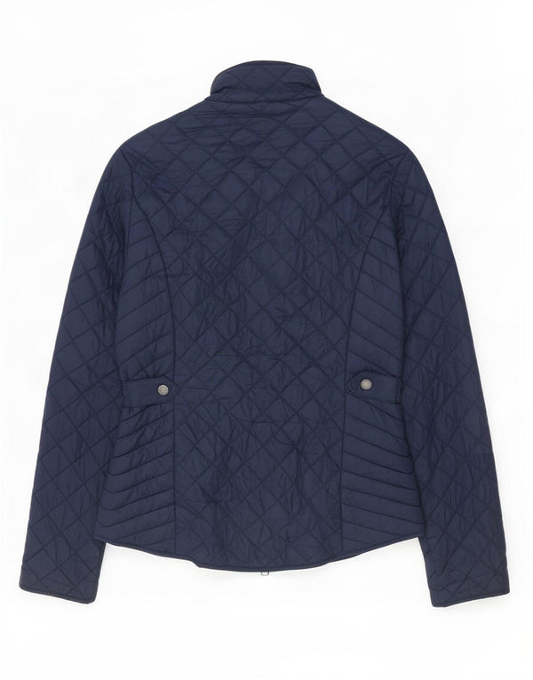 Женская стеганая куртка Barbour UK 10, маленькая, темно-синяя