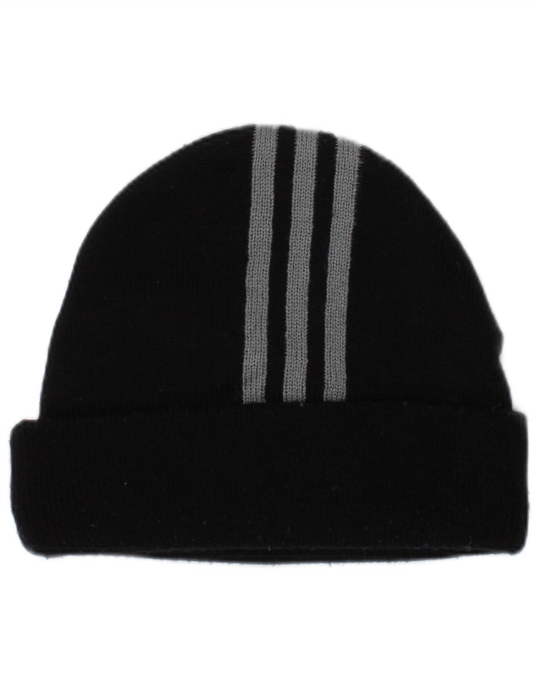 Мужская вязаная шапка-бини Adidas, один размер, черная полосатая полиэстер