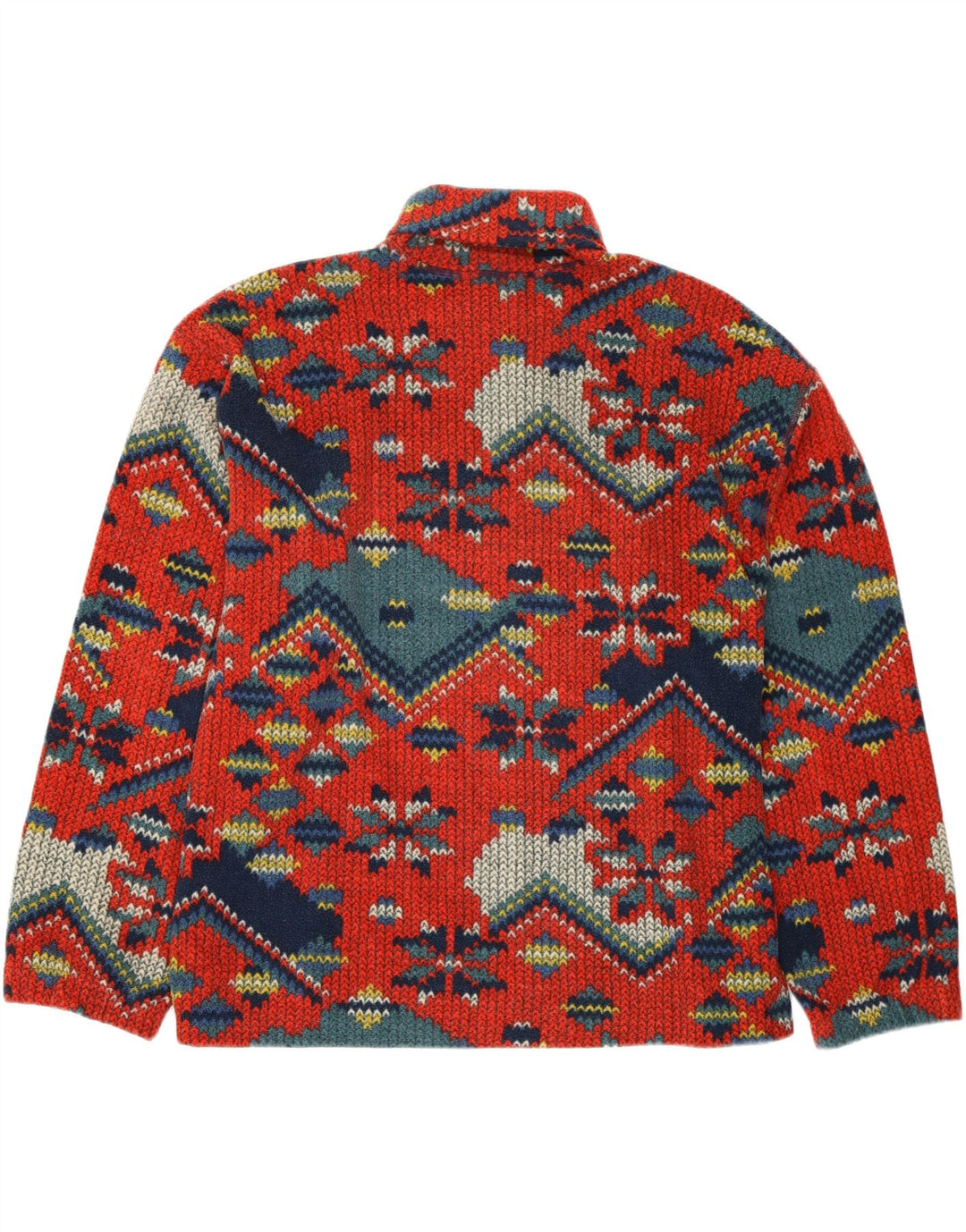 COLMAR Мужской флисовый джемпер с воротником-стойкой 2XL Красный Fair Isle