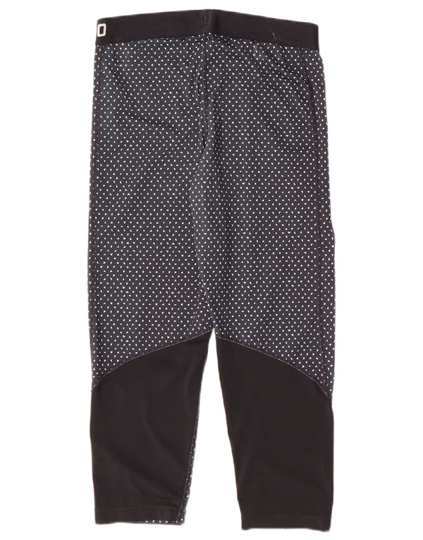 Женские леггинсы с рисунком Nike Dri Fit UK 14, большие темно-синие спортивные в пятнистом цвете