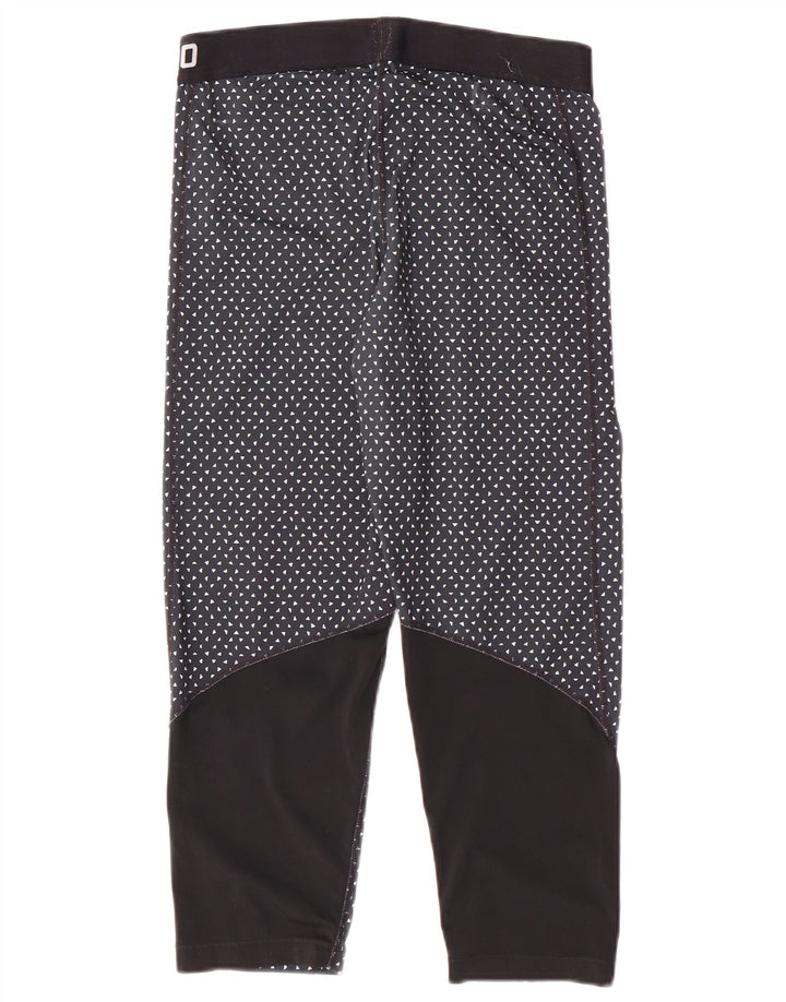 Женские леггинсы с рисунком Nike Dri Fit UK 14, большие темно-синие спортивные в пятнистом цвете