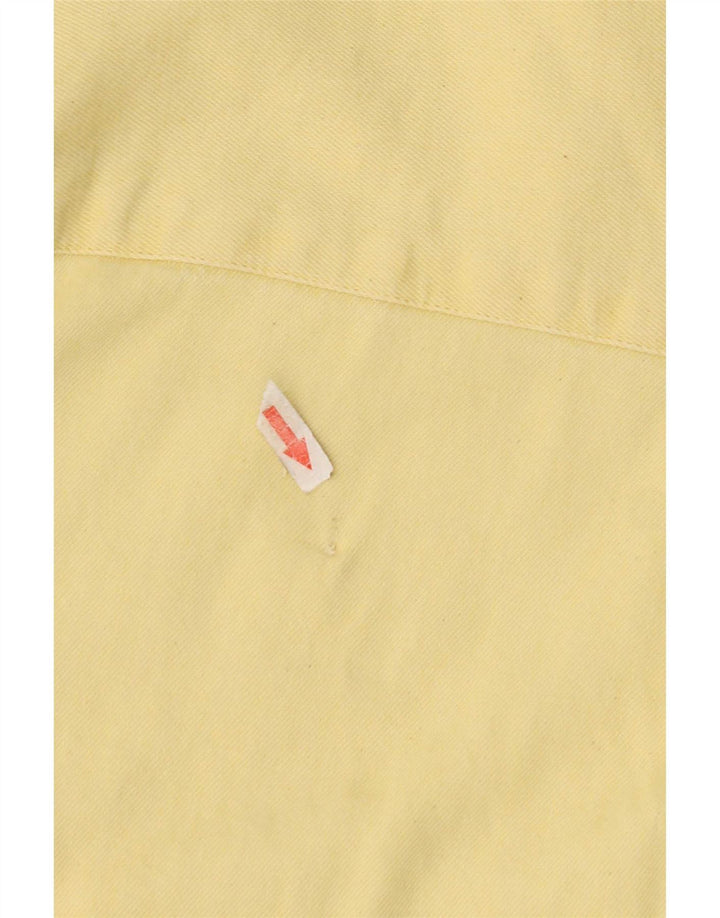 Мужская джинсовая рубашка с коротким рукавом Levi's, средний желтый хлопок, хлопок