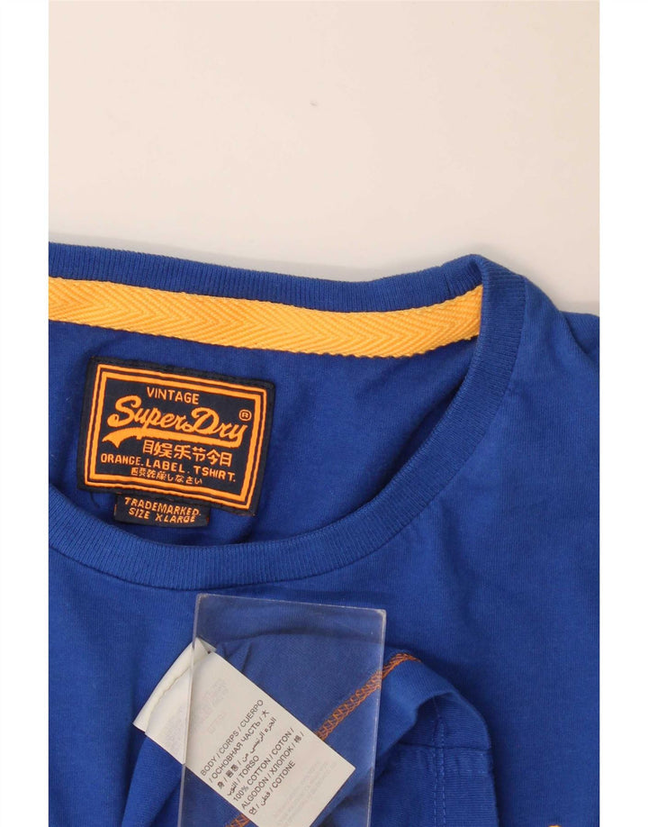 Мужская футболка Superdry Top XL, синяя, хлопок