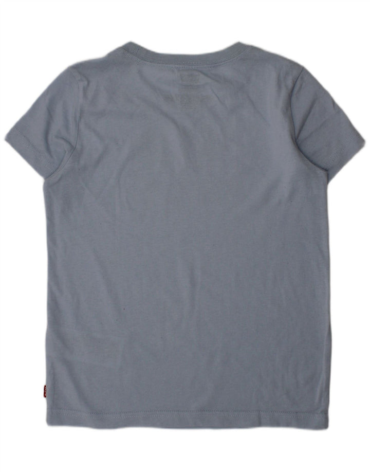 LEVI'S Boys Graphic T-Shirt Top 7-8 Years Blue Cotton