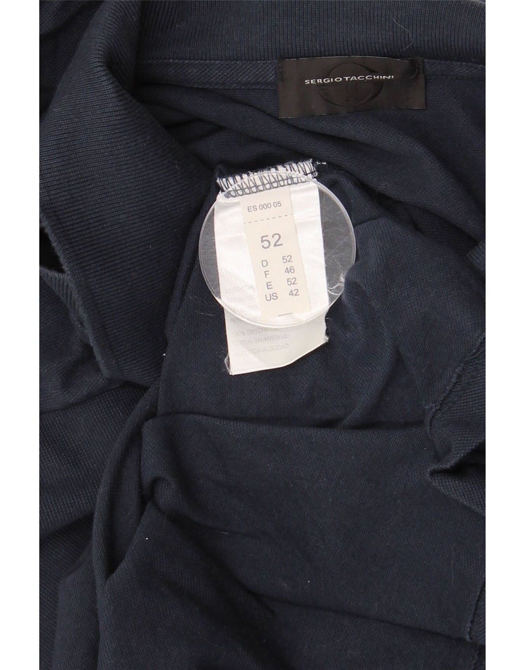 Мужская рубашка-поло SERGIO TACCHINI IT 52, большая темно-синяя, хлопок