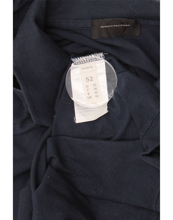 Мужская рубашка-поло SERGIO TACCHINI IT 52, большая темно-синяя, хлопок